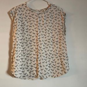 H&M Zebra Print Top